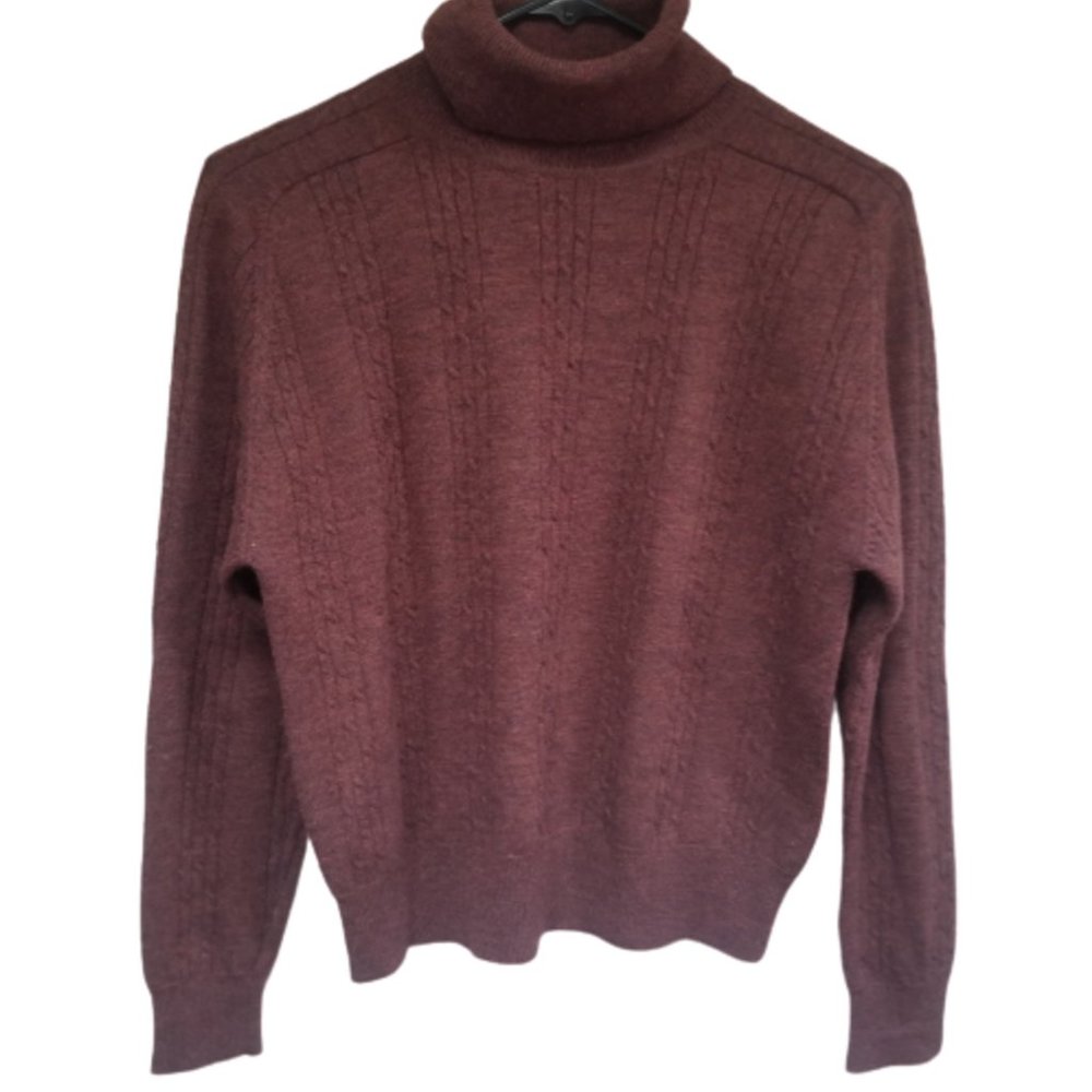 Liz Claiborne Wool Cowl Neck Pullover Sweater